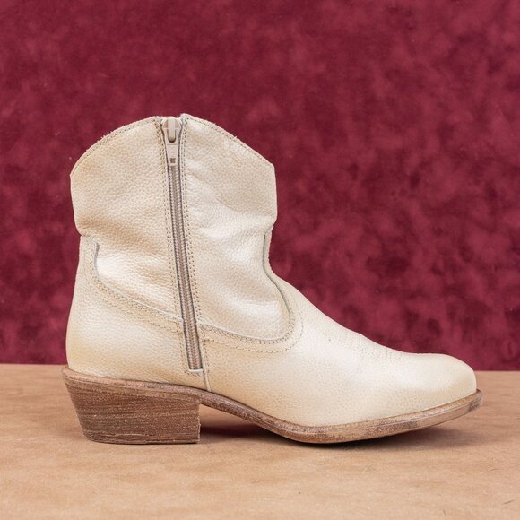 Miz Mooz Women Carlitos Western Cowboy Zip Pull Linen Leather Boots 8.5US EUR39 - Picture 8 of 8